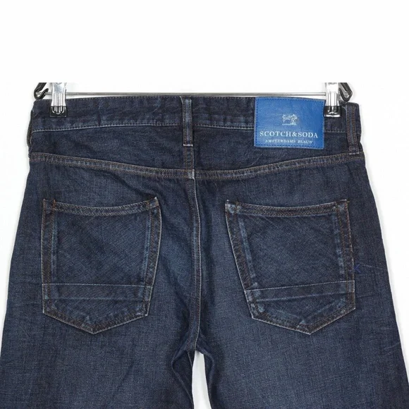 Scotch & Soda Ralston Slim Dark Worn Denim Jeans 31x32 - Picture 3 of 8